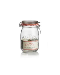 1 LITRE ROUND CLIP TOP JAR KILNER