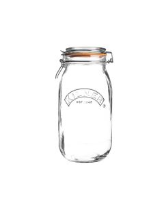 2 LITRE ROUND CLIP TOP JAR KILNER