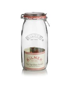 3 LITRE ROUND CLIP TOP JAR KILNER