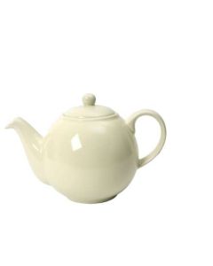 6 CUP GLOBE® TEAPOT IVORY LONDON POTTERY