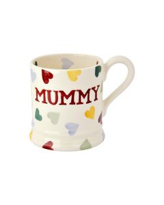 POLKA HEARTS MUMMY 1/2 PINT MUG