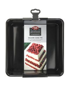 Tala Performance Deep Square Cake Tin, Non-Stick Loose Base 23cm / 9 inch 