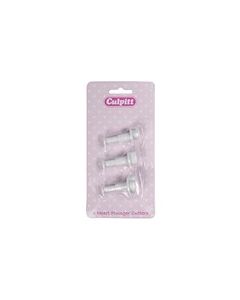 HEART PLUNGER CUTTER 3 PIECE SET