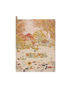 Sophie Allport Autumn Forage Scene Tea Towel
