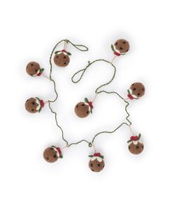 Sophie Allport Christmas Puddings Felt Garland