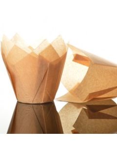 CARAMEL TULIP MUFFIN CASES