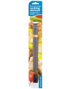 30CM FLAT SIDED SKEWERS STAINLESS STEEL