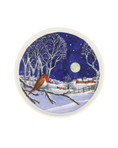 Emma Bridgewater Midnight Robin Flat Serving Plate