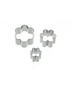 FLOWER FONDANT 3 PIECE CUTTER SET