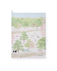 Sophie Allport Spring Cottage Scene Tea Towel