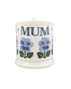 Emma Bridgewater Blue Pansies Mum 1/2 Pint Mug
