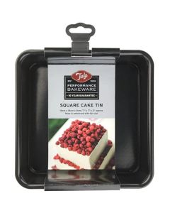 Tala Performance Deep Square Cake Tin, Non-Stick Loose Base 18cm / 7 inch 