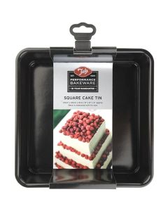Tala Performance Deep Square Cake Tin, Non-Stick Loose Base 20cm / 8 inch 