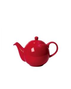  6 CUP GLOBE® TEAPOT RED LONDON POTTERY