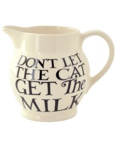 Emma Bridgewater Black Toast All Over Writing Half Pint Jug