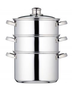 20CM THREE TIER STEAMER STAINLESS STEEL