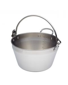 4.5 LITRE MASLIN PAN STAINLESS STEEL