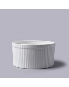 18CM/1.6 LITRE WHITE SOUFFLE DISH