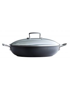  Le Creuset Shallow Casserole, Toughened Non-Stick 24cm Deep 2.3 Litre 