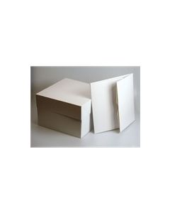 10"/254MM SQUARE WHITE CAKE BOX